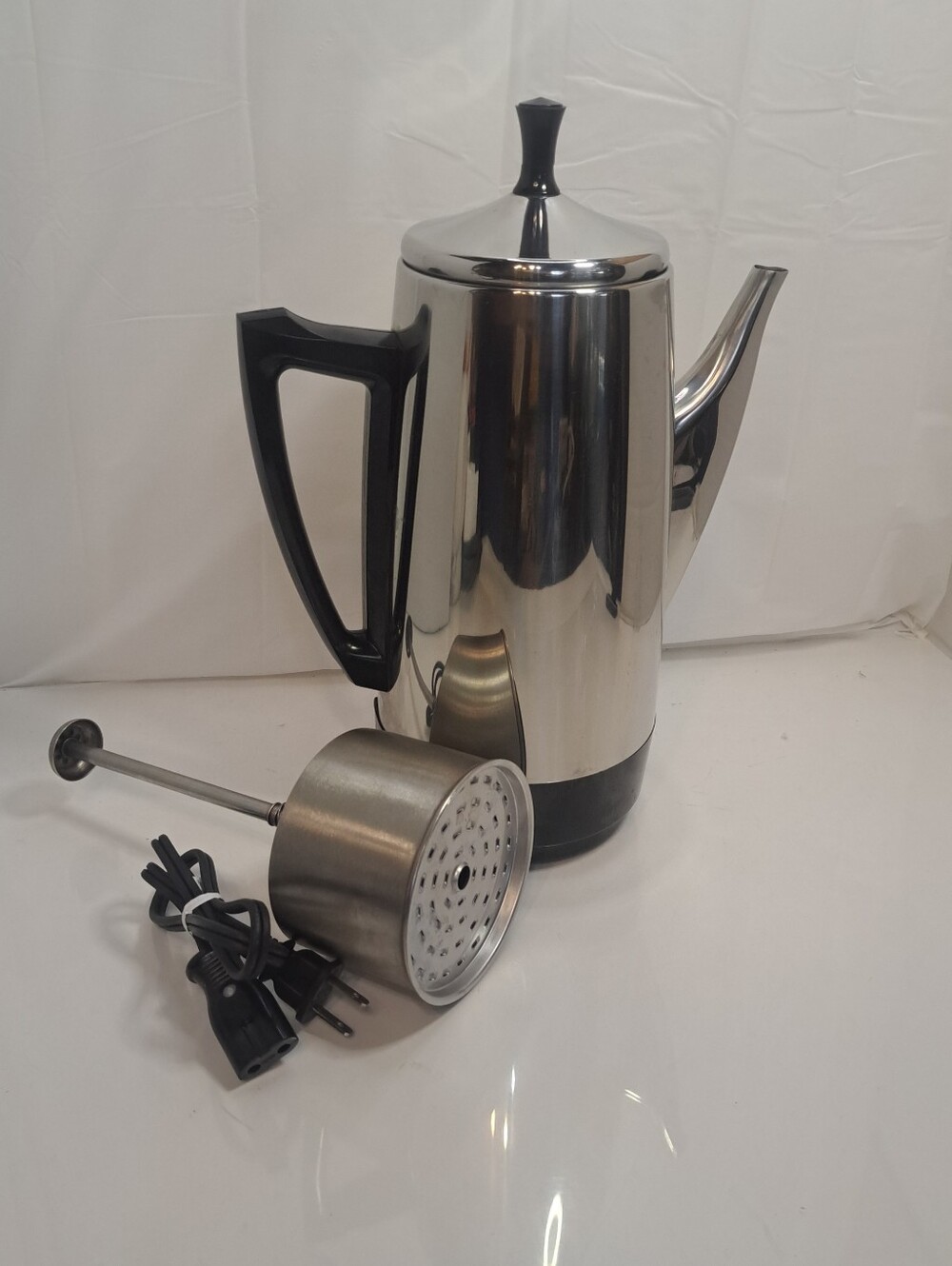 Presto Stainless Steel 12-Cup Electric Percolator 0281105 CLEAN - TESTED